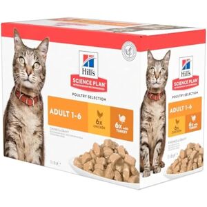 Hill's Science Plan Adult Light Pouches - Chicken & Fish Selection - Cat Food Hill's Science Plan Adult Light Pouches - Chicken & Fish Selection - Cat Food