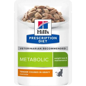 Hill's Prescription Diet Feline Metabólico Manejo de Peso Comida húmeda para gatos con pollo (85g) Hill's Prescription Diet Feline Metabólico Manejo de Peso Comida húmeda para gatos con pollo (85g)