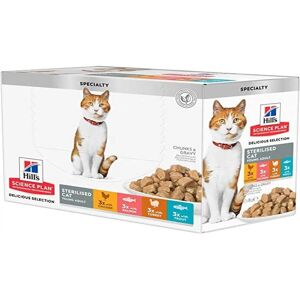 Hill's Science Plan Chat Adulte Stérilisé nourriture humide poulet & saumon 12x85g - Publicité Hill's Science Plan Chat Adulte Stérilisé nourriture humide poulet & saumon 12x85g - Publicité
