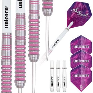 Unicorn Autograph Tungsten Style Dart Set - Steel Tip Pink - 22/24/26/28g Unicorn Autograph Tungsten Style Dart Set - Steel Tip Pink - 22/24/26/28g