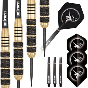 Unicorn Core Plus Brass Darts Set - Brass Steel, Black/Gold - Darts Unicorn Core Plus Brass Darts Set - Brass Steel, Black/Gold - Darts