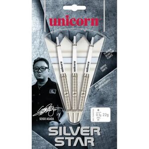 Unicorn Seigo Asada Silver Star Tungsten Darts - Steel Tip, 22g Unicorn Seigo Asada Silver Star Tungsten Darts - Steel Tip, 22g