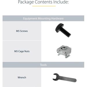 StarTech.com UNIRAILS2U Adjustable Rack Rails - Rack Accessory StarTech.com UNIRAILS2U Adjustable Rack Rails - Rack Accessory