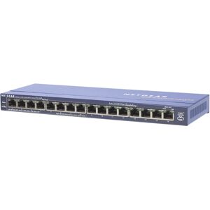 NETGEAR FS116PEU Network Switch - 16 Port Fast Ethernet PoE NETGEAR FS116PEU Network Switch - 16 Port Fast Ethernet PoE