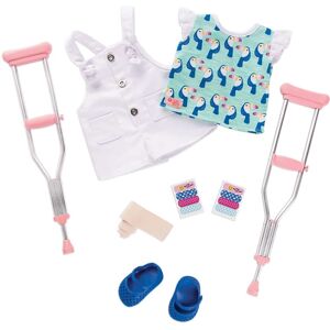 Tenue de Poupée Bleue avec Béquilles - 46cm - Vêtements de Poupée - Publicité Tenue de Poupée Bleue avec Béquilles - 46cm - Vêtements de Poupée - Publicité