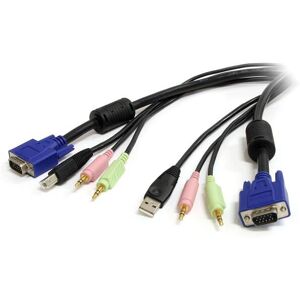 StarTech.com USBVGA4N1A6 KVM Cable - 6ft, 4-in-1, Audio & Microphone StarTech.com USBVGA4N1A6 KVM Cable - 6ft, 4-in-1, Audio & Microphone