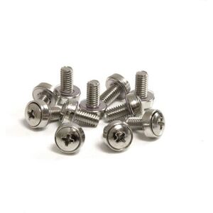 StarTech.com M6 Silver Rack Mounting Screws - Rack Mounting Screws StarTech.com M6 Silver Rack Mounting Screws - Rack Mounting Screws
