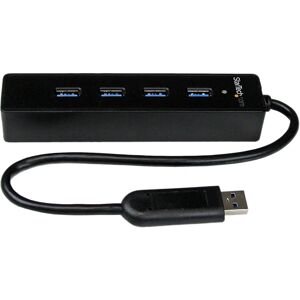 Hub USB 3.0 4 ports avec câble intégré - Compact et portable Hub USB 3.0 4 ports avec câble intégré - Compact et portable