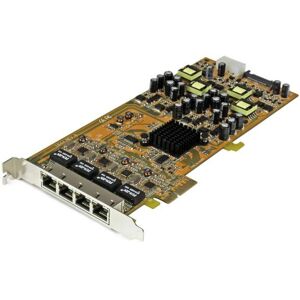 StarTech.com 4-port Gigabit PoE PCIe Nätverkskort StarTech.com 4-port Gigabit PoE PCIe Nätverkskort