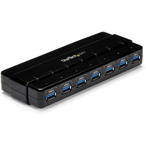 StarTech.com 7 Port USB 3.2 Gen 1 Hub - Black - Desk Accessory StarTech.com 7 Port USB 3.2 Gen 1 Hub - Black - Desk Accessory