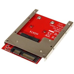 StarTech.com StarTech.com mSATA SSD to 2.5in SATA Adapter Converter - Black, Red, Silver - Interface Cards StarTech.com StarTech.com mSATA SSD to 2.5in SATA Adapter Converter - Black, Red, Silver - Interface Cards