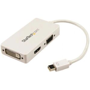 Adaptateur Mini DisplayPort à VGA, DVI, HDMI StarTech.com - 3 en 1 Blanc - Publicité Adaptateur Mini DisplayPort à VGA, DVI, HDMI StarTech.com - 3 en 1 Blanc - Publicité