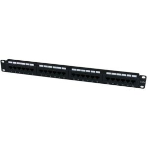 StarTech.com 24 Port 1U Rackmount Cat 6 110 Patch Panel - Black StarTech.com 24 Port 1U Rackmount Cat 6 110 Patch Panel - Black
