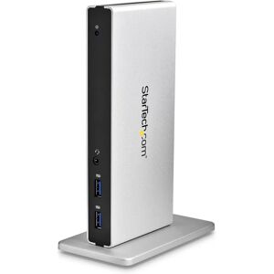 StarTech.com USB3SDOCKDD Dual DVI Laptop Dock - Black, Silver - Supports Dual Monitors StarTech.com USB3SDOCKDD Dual DVI Laptop Dock - Black, Silver - Supports Dual Monitors