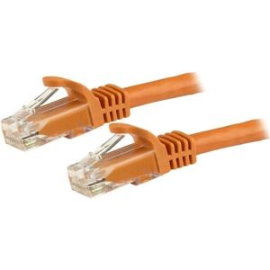 StarTech.com N6PATC1MOR 1m Orange Snagless Cat6 Ethernet Cable - Gigabit StarTech.com N6PATC1MOR 1m Orange Snagless Cat6 Ethernet Cable - Gigabit