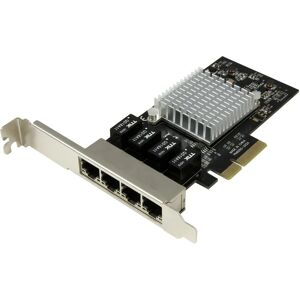 StarTech.com 4-Port Gigabit Ethernet PCIe Network Card - Black StarTech.com 4-Port Gigabit Ethernet PCIe Network Card - Black