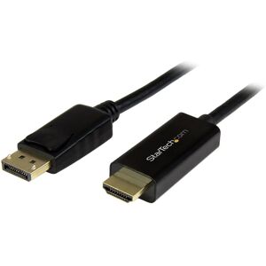 StarTech.com DisplayPort to HDMI Cable - 6ft 4K 30Hz Black StarTech.com DisplayPort to HDMI Cable - 6ft 4K 30Hz Black
