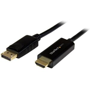 StarTech.com 3 ft DisplayPort to HDMI Cable - 4K 30Hz Adapter - Black StarTech.com 3 ft DisplayPort to HDMI Cable - 4K 30Hz Adapter - Black