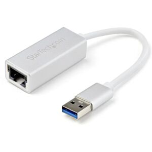 StarTech.com USB 3.0 to Gigabit Network Adapter - Silver - Compact, Reliable Ethernet StarTech.com USB 3.0 to Gigabit Network Adapter - Silver - Compact, Reliable Ethernet