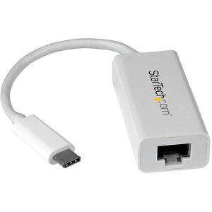 StarTech.com USB-C to Gigabit Ethernet Adapter - White - 5000 Mbit/s StarTech.com USB-C to Gigabit Ethernet Adapter - White - 5000 Mbit/s