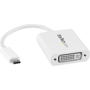 Adaptateur USB C vers DVI StarTech.com - Blanc - 1920x1200 - Convertisseur vidéo USB Type C pour votre écran / moniteur / Pr - Publicité Adaptateur USB C vers DVI StarTech.com - Blanc - 1920x1200 - Convertisseur vidéo USB Type C pour votre écran / moniteur / Pr - Publicité