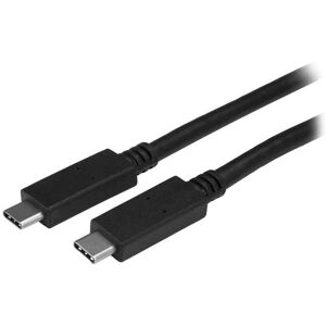 StarTech.com USB-C Cable with Power Delivery - 1 m - Black StarTech.com USB-C Cable with Power Delivery - 1 m - Black