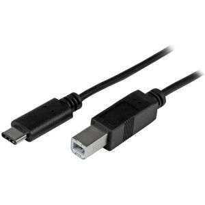 Cable USB-C a USB-B StarTech.com - 2m - Negro - USB 2.0 Cable USB-C a USB-B StarTech.com - 2m - Negro - USB 2.0
