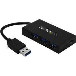 StarTech.com USB Hub 4 Port - USB-A & USB-C - Black StarTech.com USB Hub 4 Port - USB-A & USB-C - Black