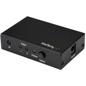 StarTech.com 2-Port HDMI Switch - 4K 60Hz - Unterstützt HDCP - IR - HDMI Umschalter - Video Switch - Schwarz StarTech.com 2-Port HDMI Switch - 4K 60Hz - Unterstützt HDCP - IR - HDMI Umschalter - Video Switch - Schwarz