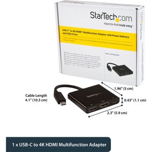 StarTech.com USB-C Multiport Adapter with 4K HDMI - Charges Laptop StarTech.com USB-C Multiport Adapter with 4K HDMI - Charges Laptop