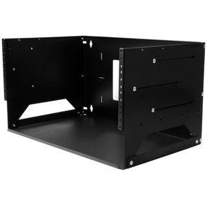 StarTech.com Wall Mount Rack with Shelf - 4U Black StarTech.com Wall Mount Rack with Shelf - 4U Black