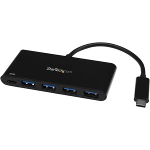 StarTech.com HB30C4AFPD USB C Hub - 4 USB-A Ports - Black StarTech.com HB30C4AFPD USB C Hub - 4 USB-A Ports - Black