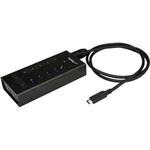Hub USB-C de 7 Puertos StarTech.com - Montable, Metal, 5Gbps, Negro Hub USB-C de 7 Puertos StarTech.com - Montable, Metal, 5Gbps, Negro