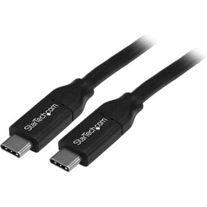 StarTech.com USB-C Kabel met Power Delivery - 13 ft - Zwart StarTech.com USB-C Kabel met Power Delivery - 13 ft - Zwart