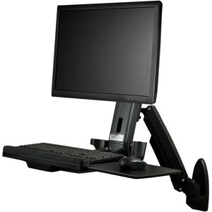 StarTech.com Wall-Mounted Sit-Stand Desk - Black StarTech.com Wall-Mounted Sit-Stand Desk - Black