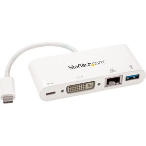 StarTech.com DKT30CDVPD Laptop Dock - White - 3-in-1 USB-C Multiport StarTech.com DKT30CDVPD Laptop Dock - White - 3-in-1 USB-C Multiport