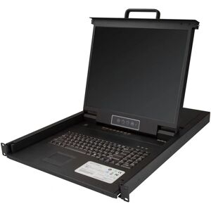 StarTech.com RKCONS1908K 8-Port Rackmount KVM Console - Steel Black StarTech.com RKCONS1908K 8-Port Rackmount KVM Console - Steel Black