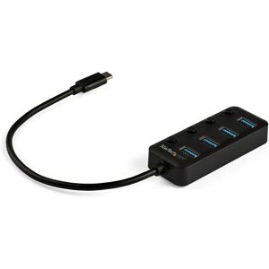 StarTech.com HB30C4AIB 4-Port USB-C Hub - Black - USB 3.0 StarTech.com HB30C4AIB 4-Port USB-C Hub - Black - USB 3.0