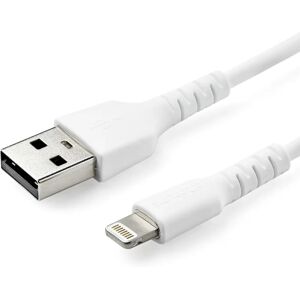StarTech.com White 1m Aramid Lightning Cable - Durable & MFi Certified - Lightning Cable StarTech.com White 1m Aramid Lightning Cable - Durable & MFi Certified - Lightning Cable