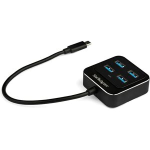 StarTech.com Hub USB C de 4 Puertos, USB-C a 4x Puertos USB-A, SuperSpeed 10Gbps USB 3.1/USB 3.2 Gen 2 - Negro StarTech.com Hub USB C de 4 Puertos, USB-C a 4x Puertos USB-A, SuperSpeed 10Gbps USB 3.1/USB 3.2 Gen 2 - Negro