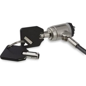 StarTech.com LTLOCKKEY Lucchetto a cavo - 2m, Nero, Argento - Sicurezza portatile StarTech.com LTLOCKKEY Lucchetto a cavo - 2m, Nero, Argento - Sicurezza portatile