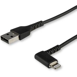 StarTech.com 2m Angled Lightning to USB Cable - Black StarTech.com 2m Angled Lightning to USB Cable - Black