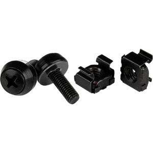 StarTech.com CABSCREW1032 Black 10-32 Screws and Nuts - Rack Mount Hardware StarTech.com CABSCREW1032 Black 10-32 Screws and Nuts - Rack Mount Hardware