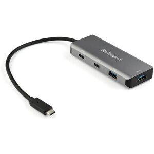 StarTech.com USB-C Hub 4 Ports - 10 Gbps - Black, Grey StarTech.com USB-C Hub 4 Ports - 10 Gbps - Black, Grey