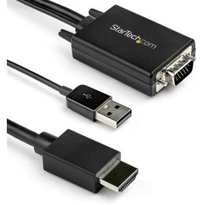 StarTech.com VGA to HDMI Converter Cable - 2m, USB Power & Audio - 1080p - Video Adapter StarTech.com VGA to HDMI Converter Cable - 2m, USB Power & Audio - 1080p - Video Adapter