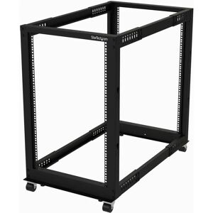 StarTech.com 18U 4 Post Adjustable Depth Rack - Black StarTech.com 18U 4 Post Adjustable Depth Rack - Black