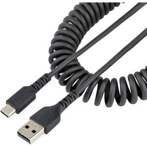 StarTech.com 1m USB A to C Coiled Cable - Black StarTech.com 1m USB A to C Coiled Cable - Black