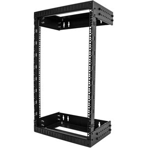 StarTech.com Wall Mount Open Frame Rack - 18U Adjustable Deep Black StarTech.com Wall Mount Open Frame Rack - 18U Adjustable Deep Black
