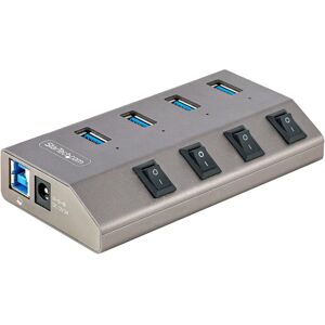 Hub USB StarTech.com 4 Puertos Gris - USB 3.2 Gen 1 (3.1 Gen 1) Type-B Hub USB StarTech.com 4 Puertos Gris - USB 3.2 Gen 1 (3.1 Gen 1) Type-B