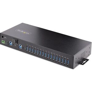StarTech.com 16-Port Industrie USB 3.0 Hub - 5Gbps, Metall, DIN/Oberfläche/Rack-Montage, ESD-Schutz StarTech.com 16-Port Industrie USB 3.0 Hub - 5Gbps, Metall, DIN/Oberfläche/Rack-Montage, ESD-Schutz